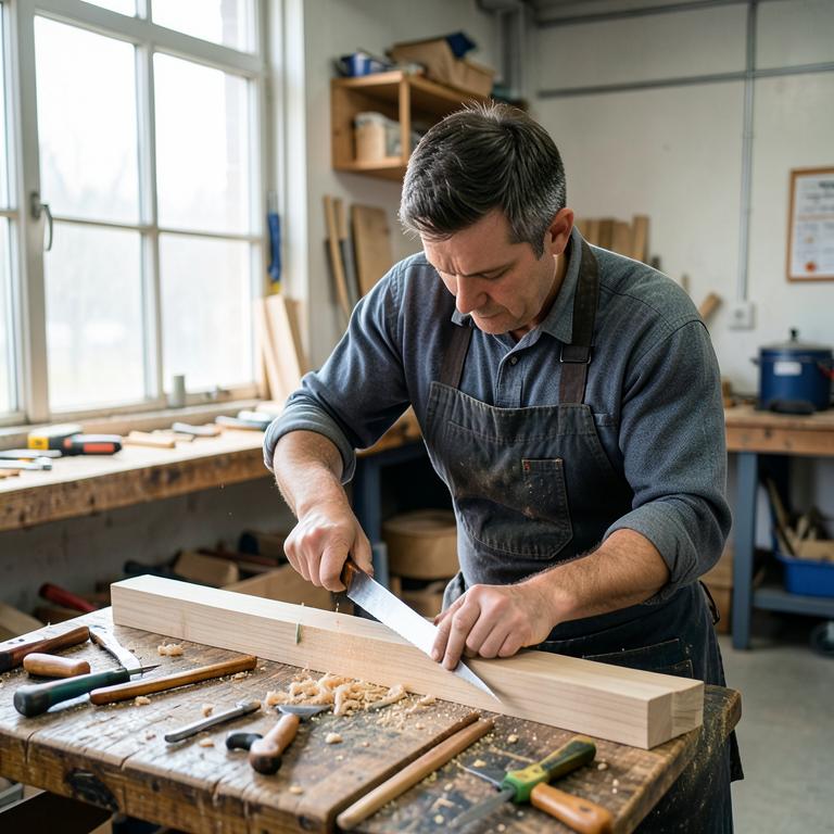 Handwerker in der Werkstatt